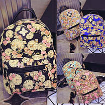 Рюкзаки з квітами та годинником!, фото 3