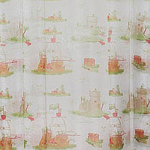 Тюль у дитячу Пірати із зеленим залишком 5.5 м.