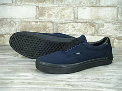 Кеди чоловічі Vans Era 59 Navy Black "Темно-сині на чорній підошві" р. 8.5 -10 (41-43)