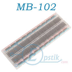 Макетна Плата MB-102 (ВВ-102) беспаечная 830 точок 165х56х8 мм
