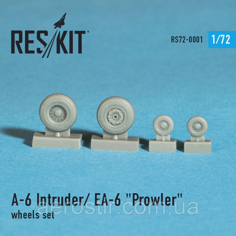 Grumman A-6 Intruder / EA-6 "Prowler" wheels set 1/72  RES/KIT 72-0001, фото 1