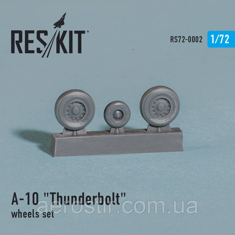 Fairchild Republic A-10 "Thunderbolt" wheels set 1/72 RES/KIT 72-0002