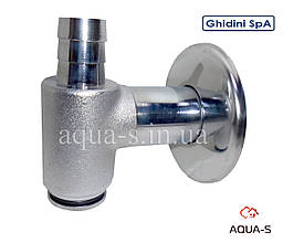 Сифон зовнішній Ghidini (D 32 мм) для пральної машини (бронза хром) (Італія) 422