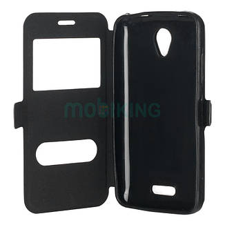 Чохол-книжка з віконцем для Huawei Y3 2017 (CRO-U00) Black, фото 2