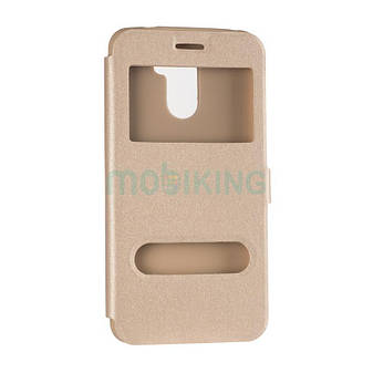 Чохол-книжка з віконцем для Huawei Y3 2017 (CRO-U00) Gold, фото 2