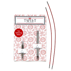 Набір укорочених знімних спиць 5 і 8 см. -2.0 мм