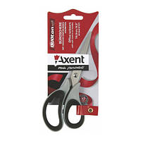Ножницы Axent Duoton Soft 16,5см канцелярские серо-черные 6101-01-А