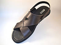 Сандалии босоножки кожаные коричневые мужская обувь больших размеров Rosso Avangard BS Sandals Bertal Brown