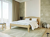 Ліжко двоспальне 160х200 з натурального дерева в спальню Афіна нова Лев