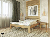 Ліжко односпальне 80х200 з натурального дерева бук в спальню Асоль Лев