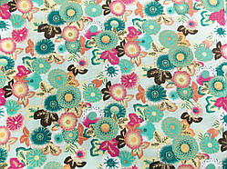 Відріз тканини ніжно-бірюзовий 50 х 48 см.