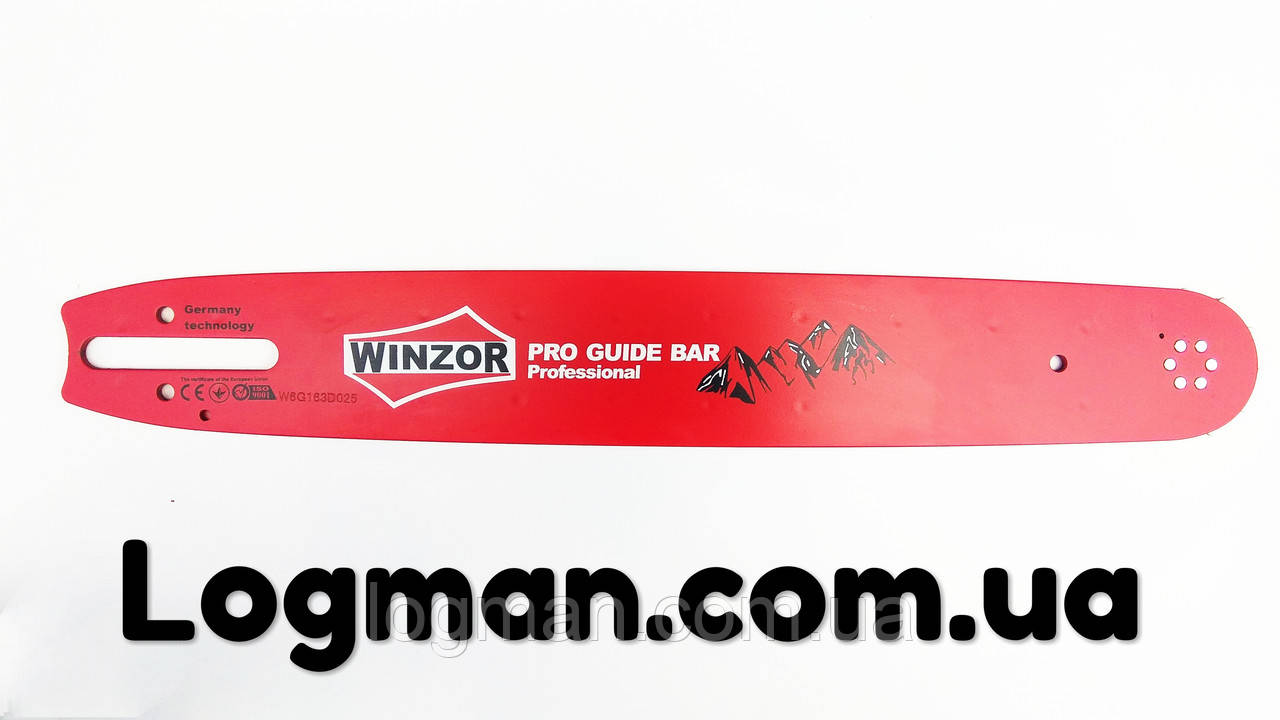 Шина Winzor (66 ланок, 3/8 крок, 1.6 товщина паза) 45 см, фото 1