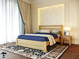 Ліжко односпальне 80х200 з натурального дерева бук в спальню  Лорд Лев
