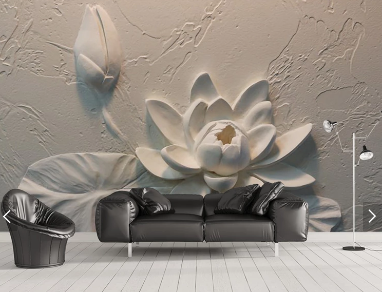 3D Фотообои "Лилия, Рельеф" — Купить Недорого на Bigl.ua (730934415)