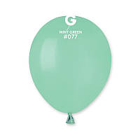 Воздушные шарики пастель мятный 5" (13 см) Gemar