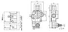 Гідророзподільник моноблоковий (гідравлічний клапан) Badestnost P38, фото 2