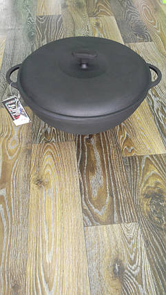 Кастрюля чугун "WOK" 5.5 л (без крышки), фото 2