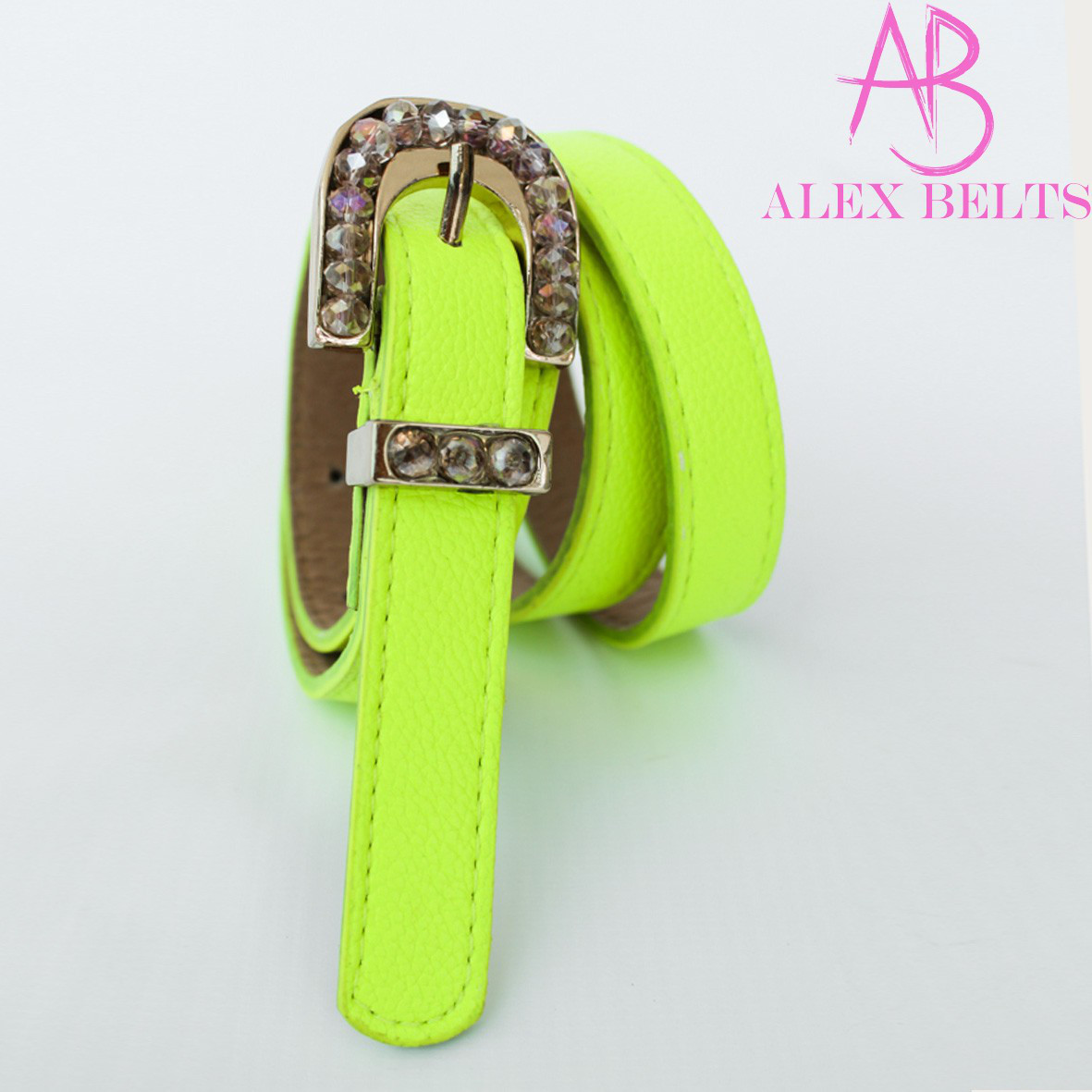 Ремінь жіночий на шпенику (яскраво-жовтий) 25 мм-купити гуртом в Одесі