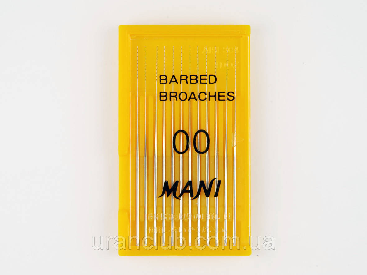 Пульпоэкстракторы ручные Barbed Broaches 52 мм (12шт.) , МАNI - фото 1 - id-p730552467