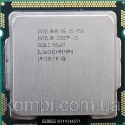 Процесор Intel Core i5-750 s1156 4x2.66(3.2)GHz/8mb/95Wt