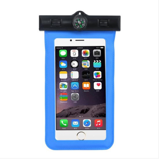 Водонепроникний чохол для телефона Orienta з компасом синій, фото 1