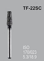 Бор алмазный MANI, 1 шт TF-22SC(ISO 170/023) черные