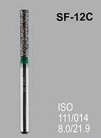 Бор алмазный MANI, 1 шт SF-12C (ISO 111/014) зеленые