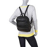 Рюкзак кожаный R & R Collections Leather Triple Zip Around Large Backpack (Black), фото 5