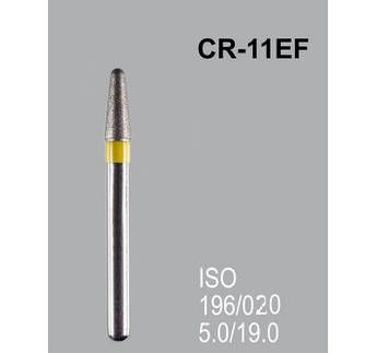 Бор алмазний MANI, 1 шт CR-11EF (ISO 196/020) жовті