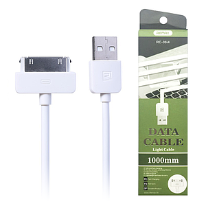 Кабель Remax RC-06i4 Data Cable (USB>Apple 30pin) White