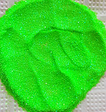 Гліттер флуорисцентный райдужний зелений