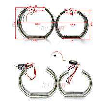 Ангельські очі Crystal LED BMW E90 E92 / Angel Eyes BMW E90 E92, фото 4