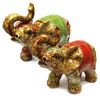 Миниатюрные статуэтки Слоны из керамики