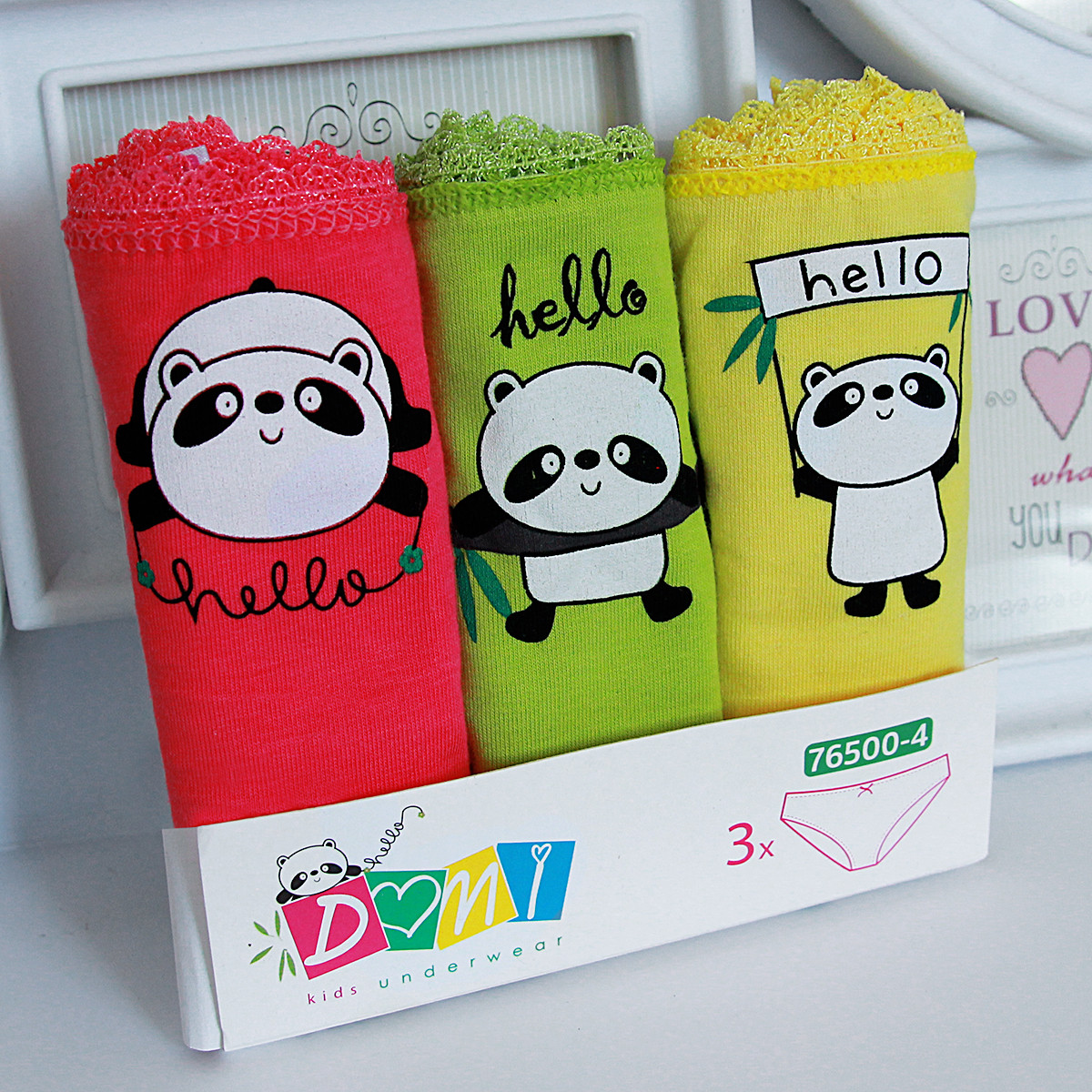 Трусики дитячі Domi Туреччина трійки для дівчинки (розмір: 9-10) | 3 шт.