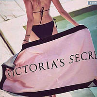 Мягкое полотенце / пляжное / банное Victoria's Secret (Виктория Сикрет) розовое pvs5