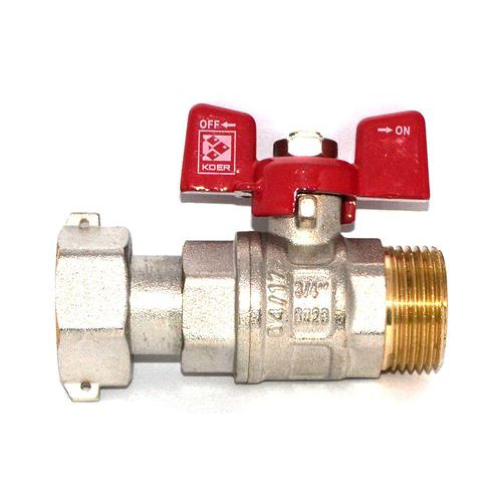 Кран із накидною гайкою 3/4 Koer