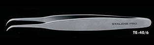 Пінцет для нарощування вій Staleks Pro Expert 40 Type 6