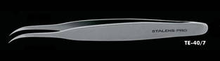 Пінцет для нарощування вій Staleks Pro Expert 40 Type 7