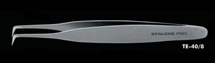 Пінцет для нарощування вій Staleks Pro Expert 40 Type 8