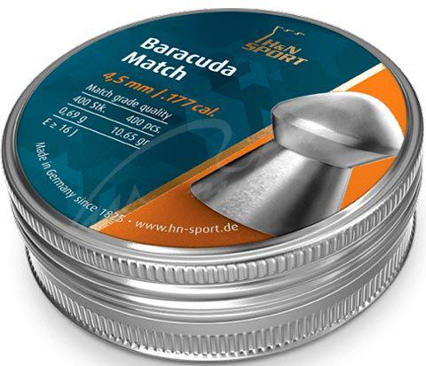 Кулі пневматичні H&N Baracuda Match, 4.51 мм , 0.69 г, 400 шт/уп