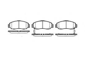 Гальмівні колодки передні Honda (Хонда) Accord, Civic, FR-V, Odyssey, Stepwagon (оригінал) 45022-TR0-E01