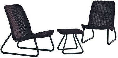 Комплект садових меблів Keter Rio patio set, віскі коричневий, фото 1
