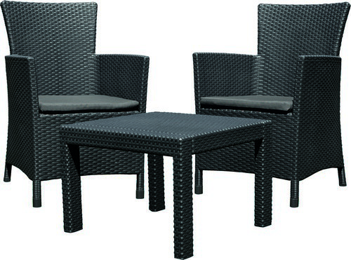 Комплект садових меблів Keter Rosario balcony set, графіт - прохолодний сірий