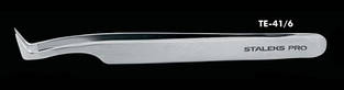 Пінцет для нарощування вій Staleks Pro Expert 41 Type 6
