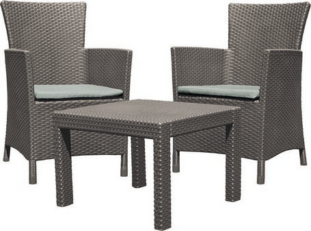Комплект садових меблів Keter Rosario balcony set, капучіно - пісок, фото 1