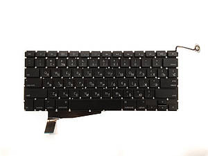 Клавіатура для ноутбука Apple MacBook Pro A1286 small enter (2008) RU чорна нова