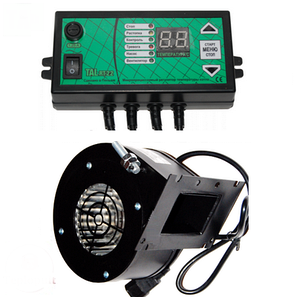 Комплект автоматики TAL RT-22 та вентилятора Nowosolar NWS-75 для твердопаливного котла, фото 2