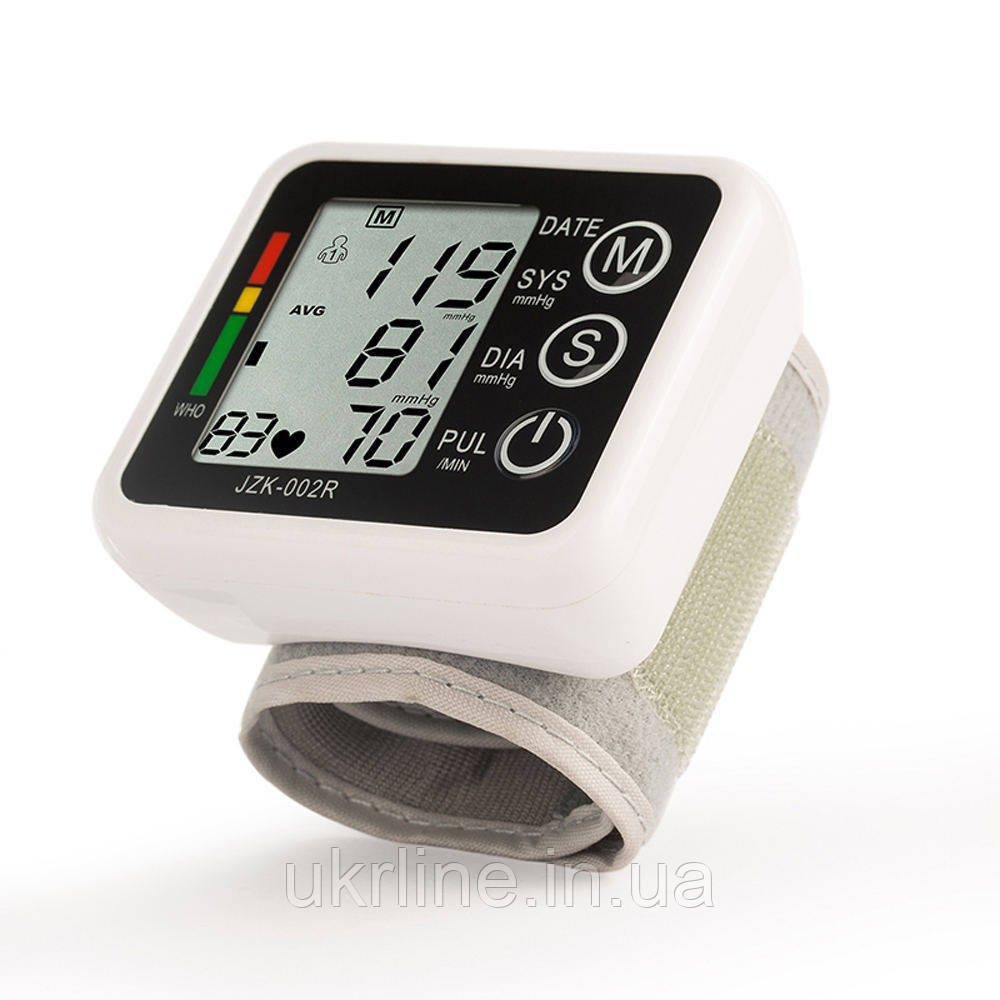 Тонометр електронної на зап'ястку Electronic blood pressure monitor JZK-002R, фото 1
