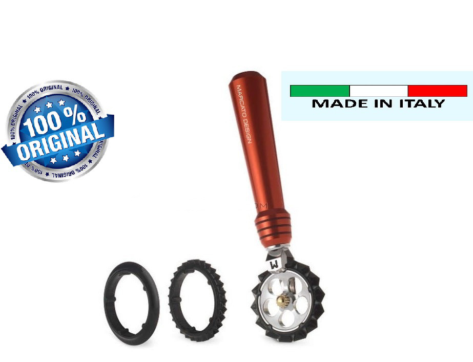 Фігурний ніж для тіста, локшини Marcato Pastawheel Rosso,червоний