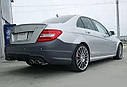 Насадки на вихлопні труби Mercedes C-class W204 в стилі C63 AMG подвійні, фото 3